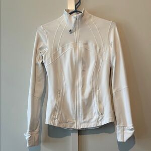 Lululemon Athletica White Utility Jacket with High Collar